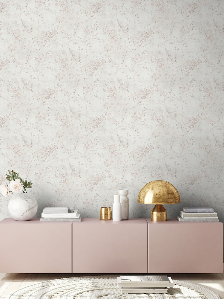 Galerie Cream Welcome Home Tree Leaf 10M Wallpaper - Image 1 of 5