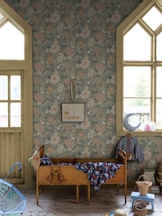 Galerie Pink Sommarang 2 Floral Print 10M Wallpaper - Image 1 of 2