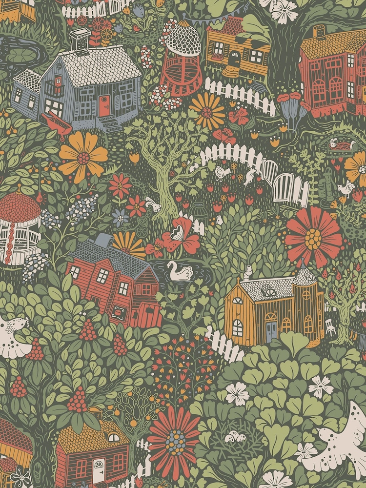 Galerie Green Sommarang 2 Woodland 10M Wallpaper - Image 2 of 2