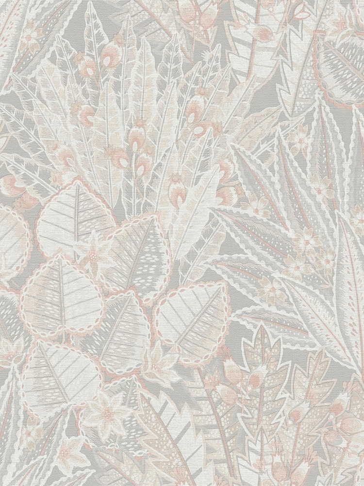 Galerie Beige Welcome Home Floral Print 10M Wallpaper - Image 2 of 5