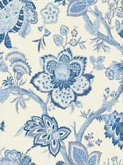 Galerie Blue French Country Floral Print 10M Wallpaper - Image 2 of 2