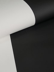 Style Sisters Black Half Stripe 10M Wallpaper - Image 3 of 3