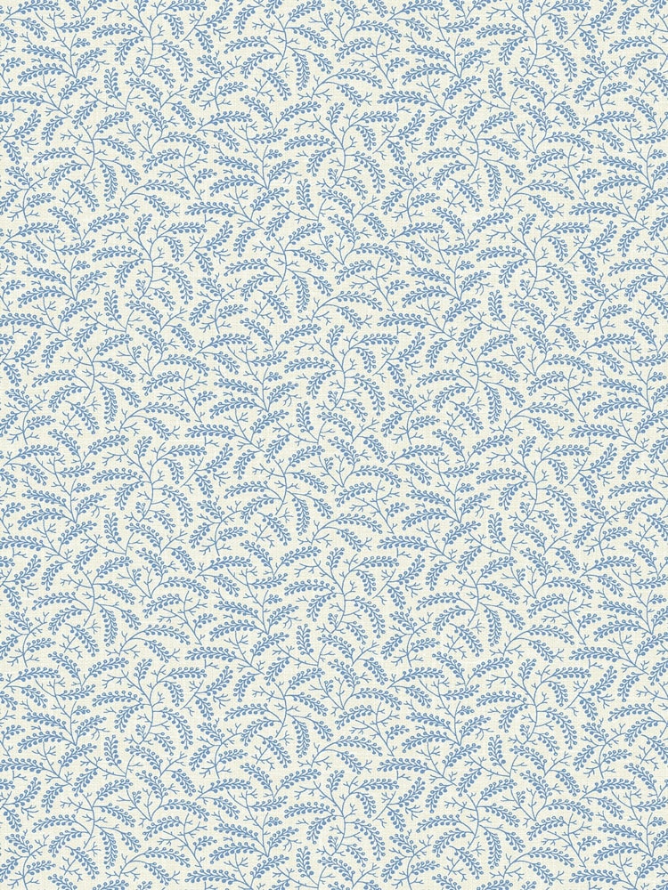 Galerie Blue French Country Leaf 10M Wallpaper - Image 2 of 2