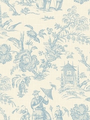 Galerie Blue French Country Toile 10M Wallpaper - Image 2 of 2