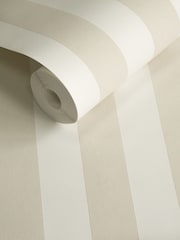 Style Sisters Beige Thin Stripe 10M Wallpaper - Image 3 of 3
