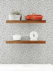 Galerie Black French Country Leaf 10M Wallpaper - Image 1 of 2