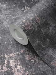 Galerie Black Welcome Home Plain Texture 10M Wallpaper - Image 3 of 5
