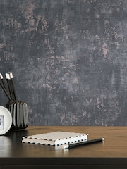 Galerie Black Welcome Home Plain Texture 10M Wallpaper - Image 4 of 5