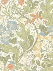 Galerie Green Sommarang 2 Floral Print 10M Wallpaper - Image 2 of 2