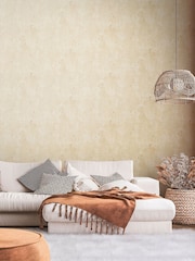 Galerie Cream Welcome Home Plain Texture 10M Wallpaper - Image 1 of 5