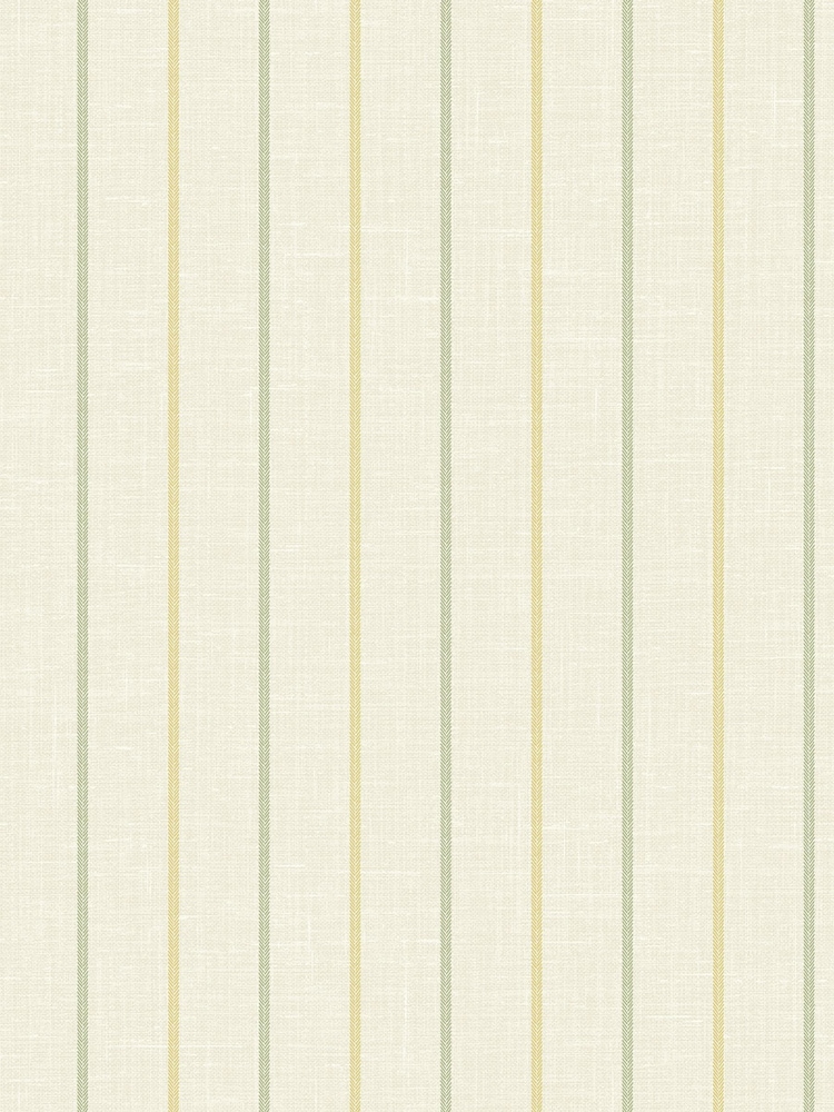 Galerie Green French Country Stripe 10M Wallpaper - Image 2 of 2