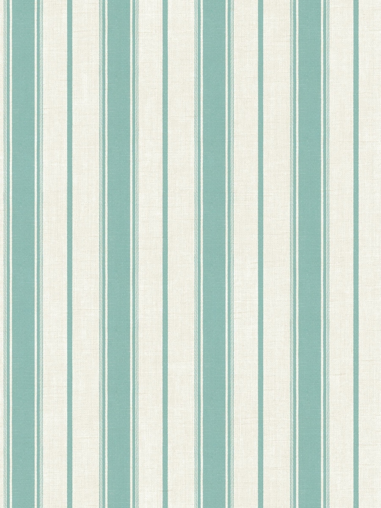 Galerie Blue French Country Stripe 10M Wallpaper - Image 2 of 2