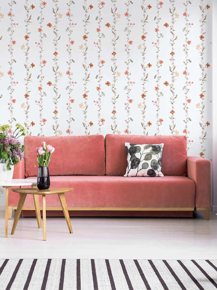 Galerie Red Spring Blossom Botanical 10M Wallpaper - Image 1 of 2