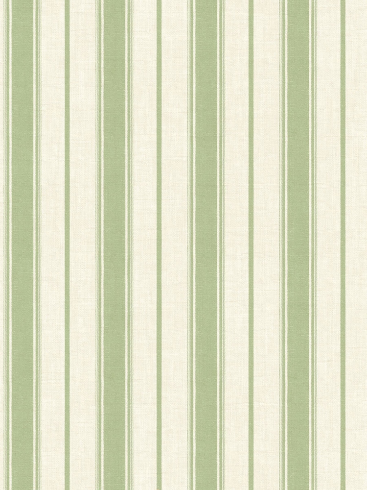 Galerie Green French Country Stripe 10M Wallpaper - Image 2 of 2 Galerie Green French Country Stripe 10M Wallpaper - Image 2 of 2