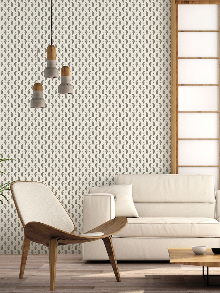 Galerie Black French Country Motif 10M Wallpaper - Image 1 of 2