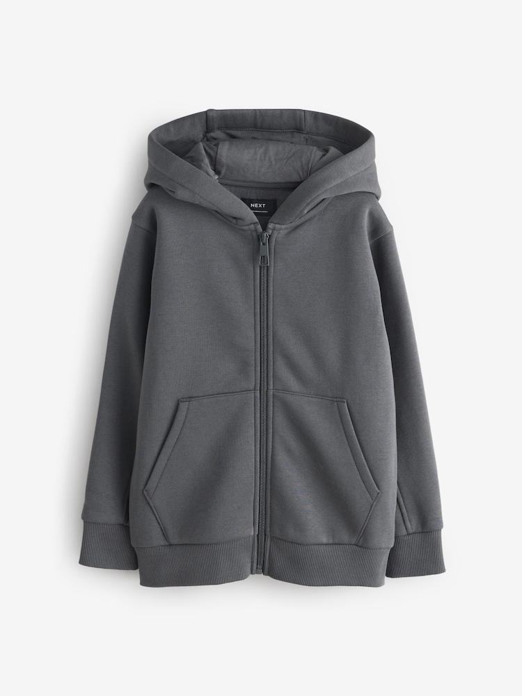 Slate Grey Full Sleeves Zipped Slate Hoodie - Image 1 of 1