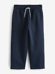 Navy Blue Wide Leg Draw Cord Joggers - Image 1 of 1