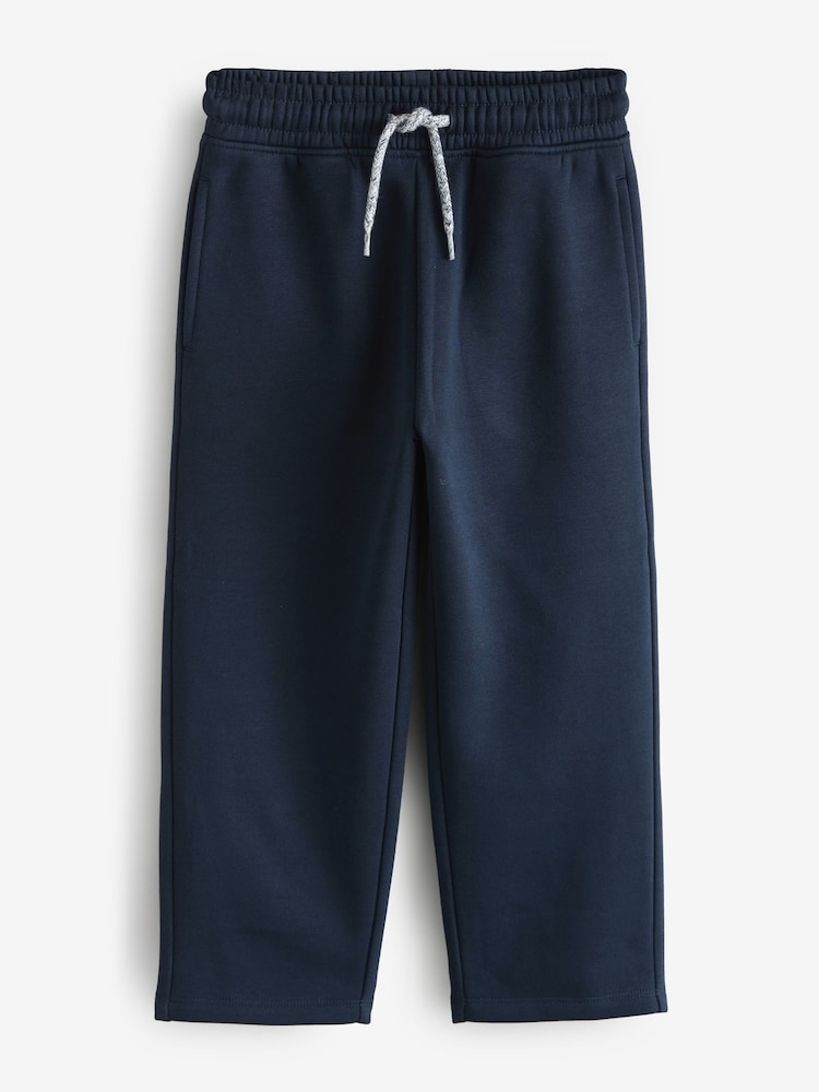 Navy Blue Wide Leg Draw Cord Joggers - Image 1 of 1