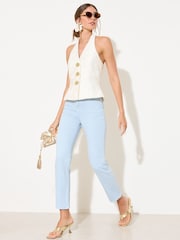 أزرق فاتح - جينز بقصّة رجل مستقيمة تصل للكاحل من Friends Like These - صورة 1 من 4