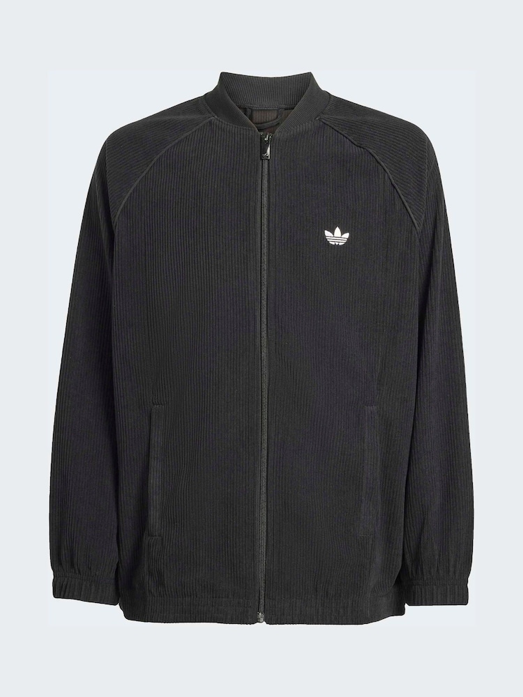 adidas Originals Black Oversized Corduroy Jacket - Image 7 of 7