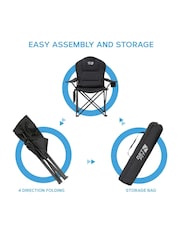 Get Fit Black Premium Camping Lightweight Folding Chair - Image 7 of 7