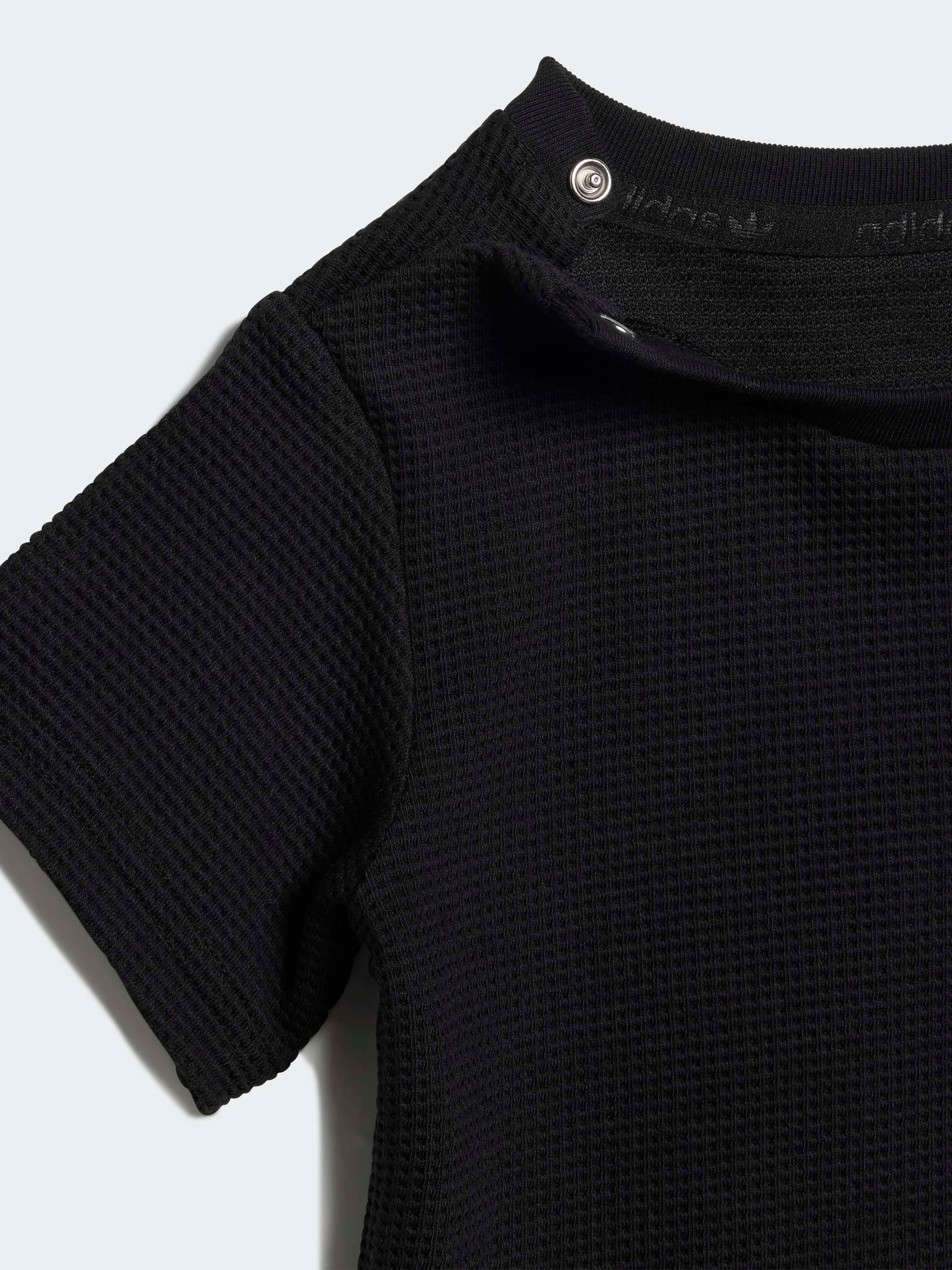 Buy adidas Originals Black Waffle T-Shirt and Shorts Set from Next