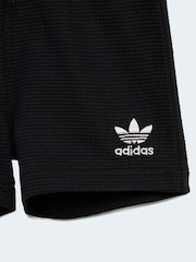 adidas Originals Black Waffle T-Shirt and Shorts Set - Image 7 of 7