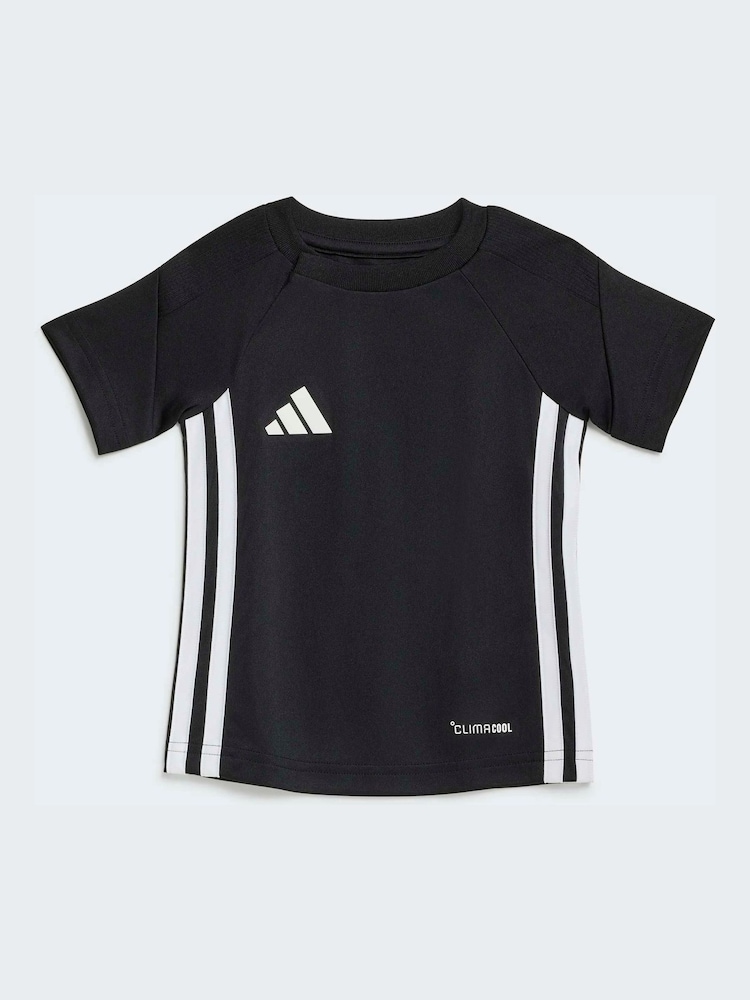 adidas Black Tiro Essentials Top and Shorts Infant Set - Image 2 of 7