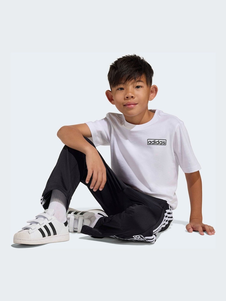 adidas Originals White Adibreak T-Shirt and Jogger Little Kids Set - Image 1 of 7 adidas Originals White Adibreak T-Shirt and Jogger Little Kids Set - Image 1 of 7