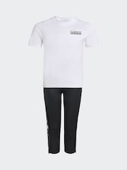 adidas Originals White Adibreak T-Shirt and Jogger Little Kids Set - Image 5 of 7