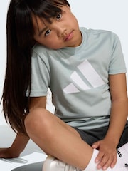 adidas Green Essentials Little Kids Top and Short Set - Image 4 of 8