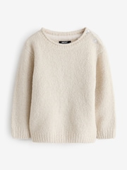 Putty Boucle Crew Neck Jumper - Image 1 of 1