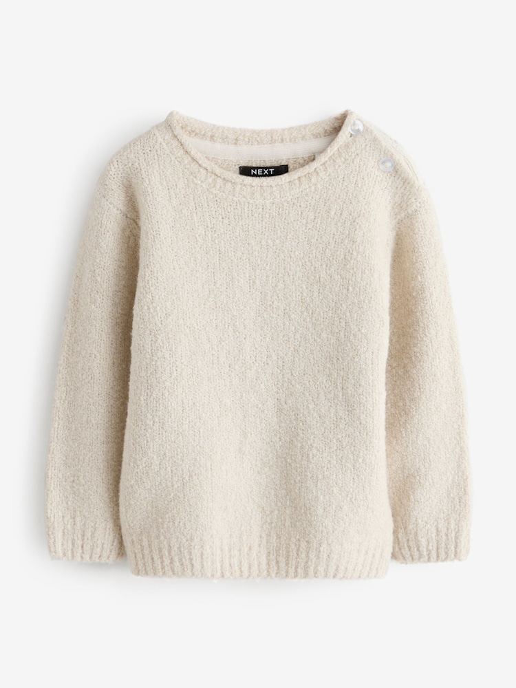 Putty Boucle Crew Neck Jumper - Image 1 of 1