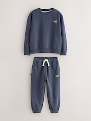 Superdry Blue/Yellow Sweat Set - Image 1 of 7