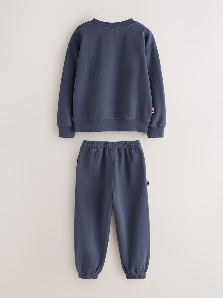 Superdry Blue/Yellow Sweat Set - Image 2 of 7