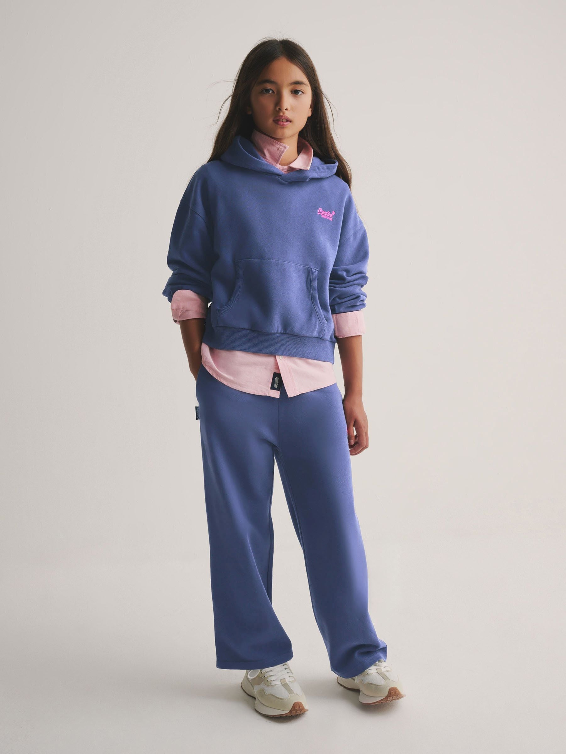 Superdry Navy/Pink Sweat Set