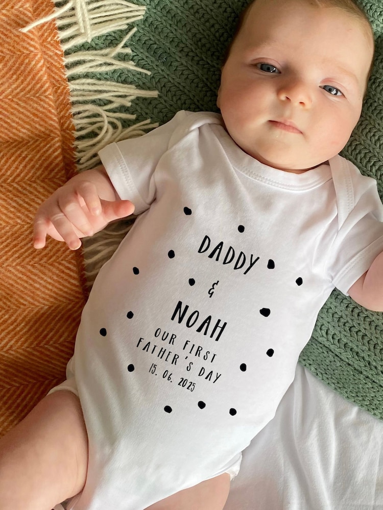 Solesmith First Fathers Day White Baby Grow - Image 1 of 1