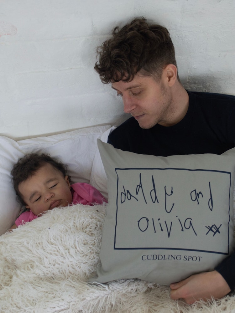 Solesmith Grey Your Artwork Upload Cushion - Image 2 of 2 Solesmith Grey Your Artwork Upload Cushion - Image 2 of 2