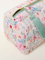 FatFace Ivory Bird Floral Quilted Wash Bag - Image 2 of 2