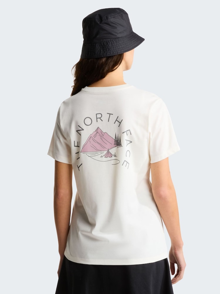 The North Face White Monte Back Print Regular T-Shirt - Image 4 of 4