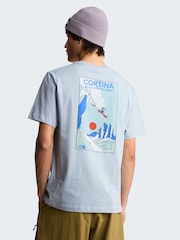 The North Face Pale Blue Mountain Athletics Celebration Back Graphic T-Shirt - Image 3 of 5