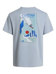 The North Face Pale Blue Mountain Athletics Celebration Back Graphic T-Shirt - Image 5 of 5
