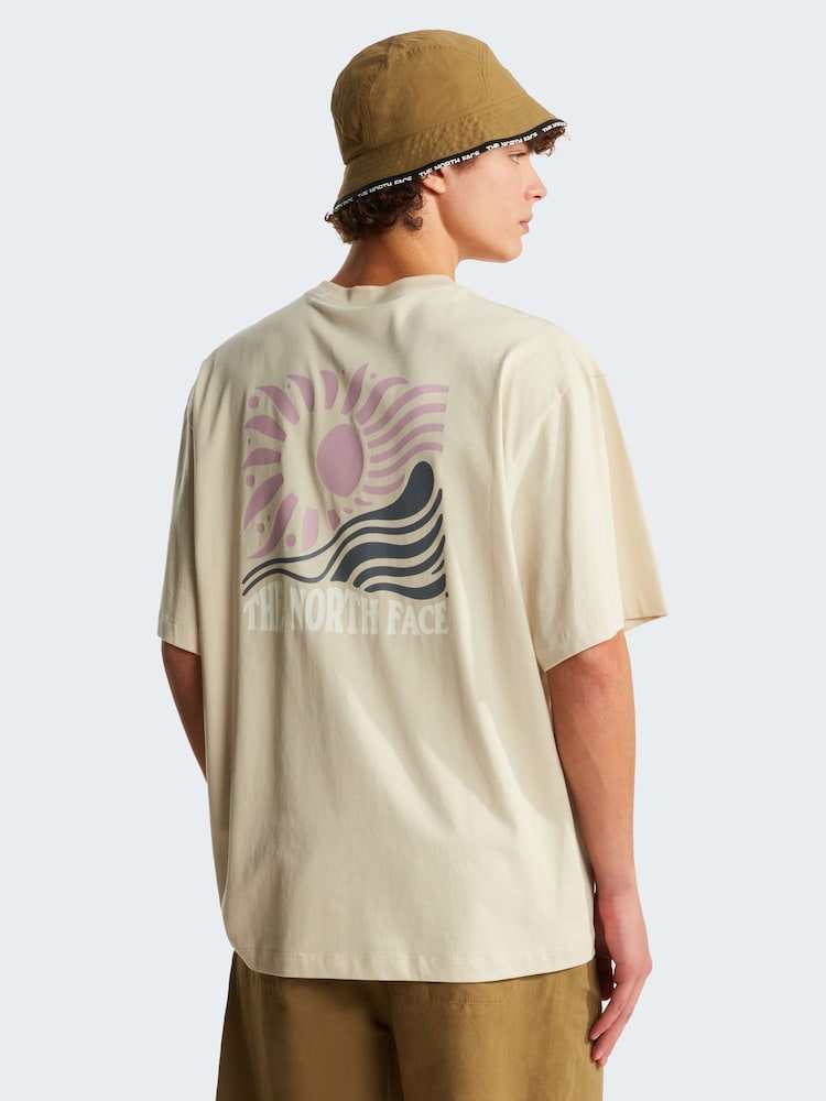 The North Face Brown Sun Back Graphic Oversized T-Shirt - Image 1 of 6 The North Face Brown Sun Back Graphic Oversized T-Shirt - Image 1 of 6