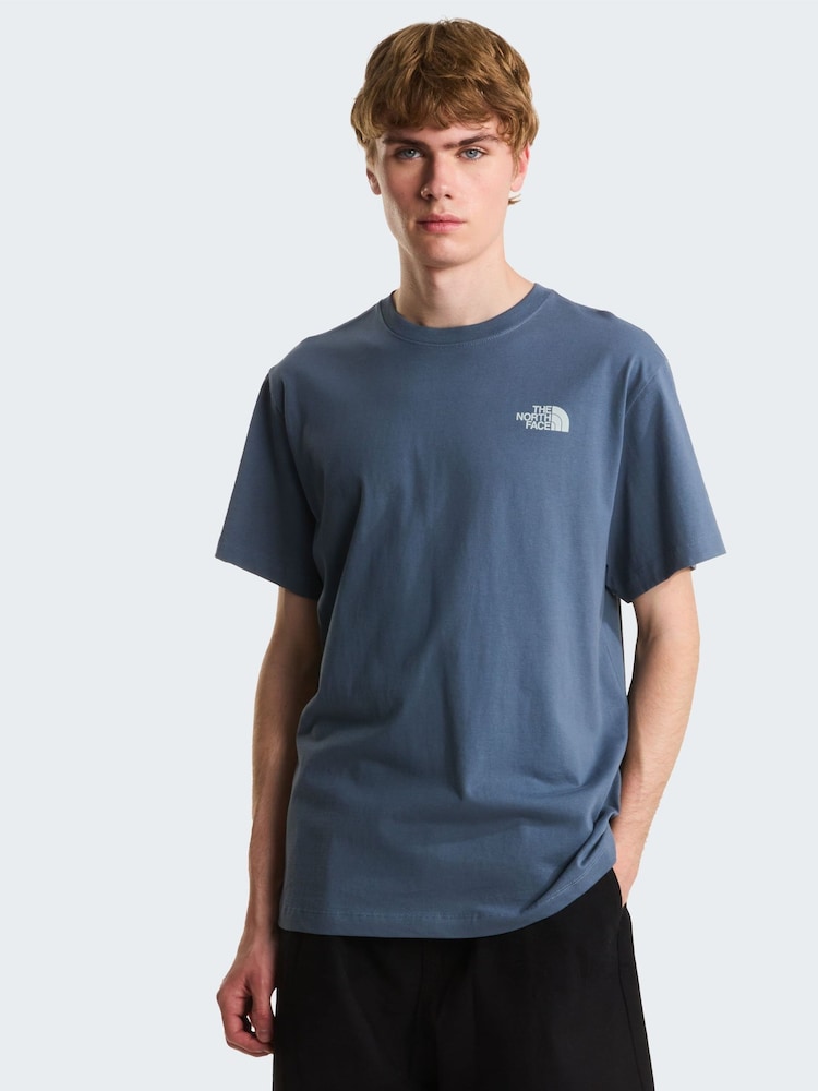 The North Face Grey Retro Earth Back Graphic Relaxed T-Shirt - Image 1 of 6