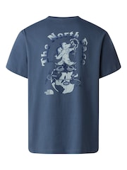 The North Face Grey Retro Earth Back Graphic Relaxed T-Shirt - Image 6 of 6