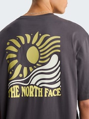 The North Face Grey Sun Back Graphic Oversized T-Shirt - Image 4 of 9