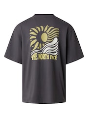 The North Face Grey Sun Back Graphic Oversized T-Shirt - Image 9 of 9