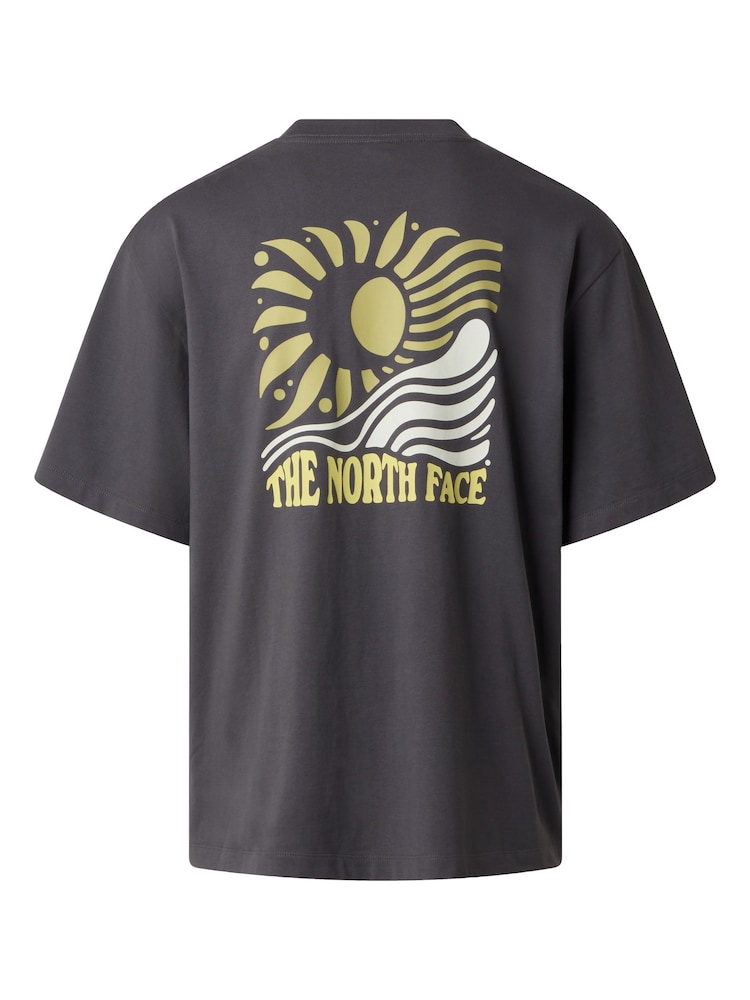 The North Face Grey Sun Back Graphic Oversized T-Shirt - Image 9 of 9