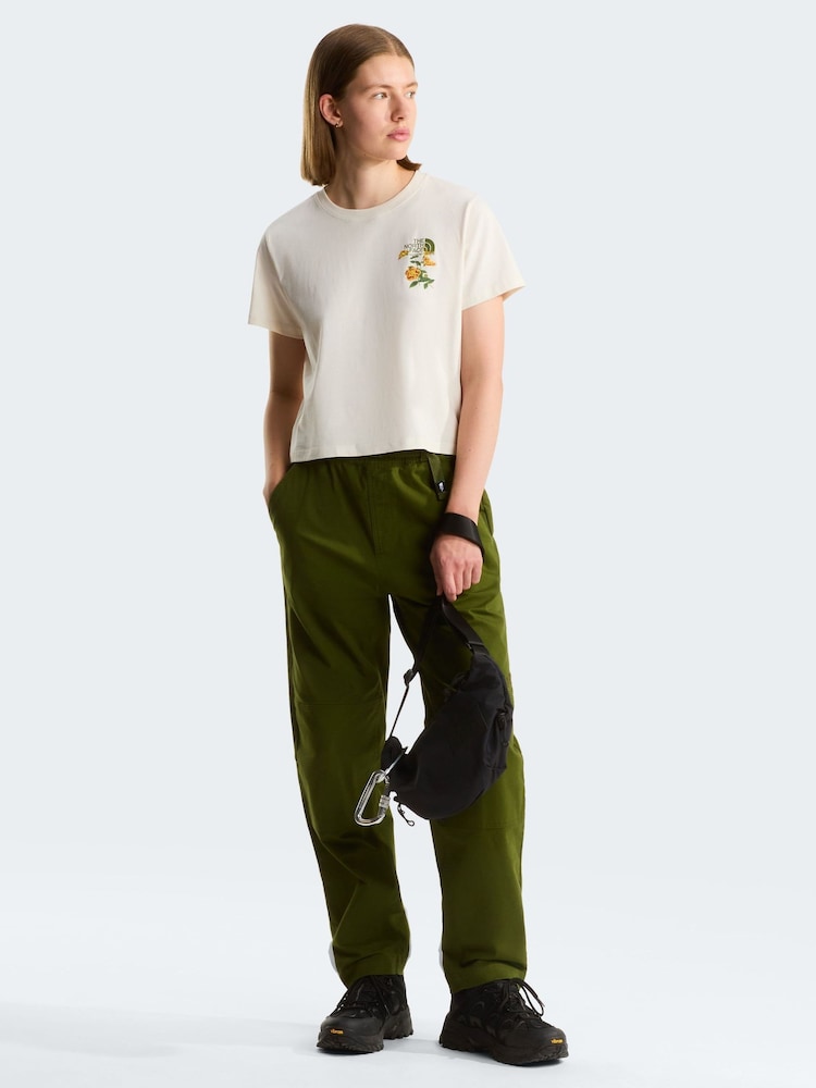 The North Face White Flora Embroidered Graphic T-Shirt - Image 2 of 3