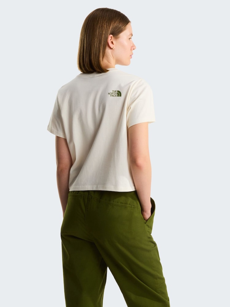 The North Face White Flora Embroidered Graphic T-Shirt - Image 3 of 3